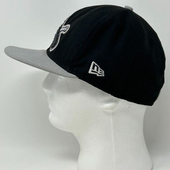 St Louis Cardinals Hat Baseball Cap Black Gray Chenille MLB New Era Fitted 7 3/8 - Picture 7 of 12